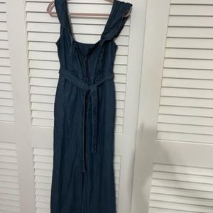 FREE PEOPLE DENIM JUMPSUIT SIZE SMALL